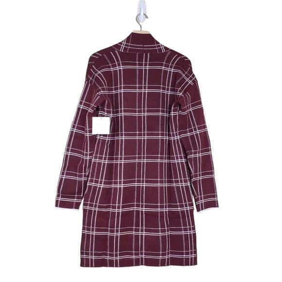 ELLEN TRACY Womens M Two-Tone Jacquard Sweater Cardigan NEW - Picture 3 of 14